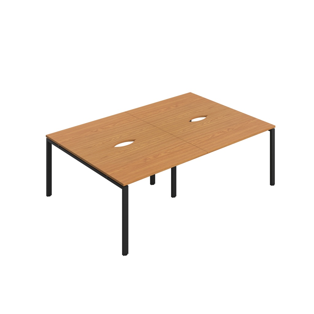 CB Bench with Cut Out: 4 Person (FSC) | 1200 x 800 | Nova Oak/Black | 