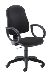 [CH2804BK+AC1002] Calypso 2 Single Lever Office Chair with Fixed Back and Fixed Arms